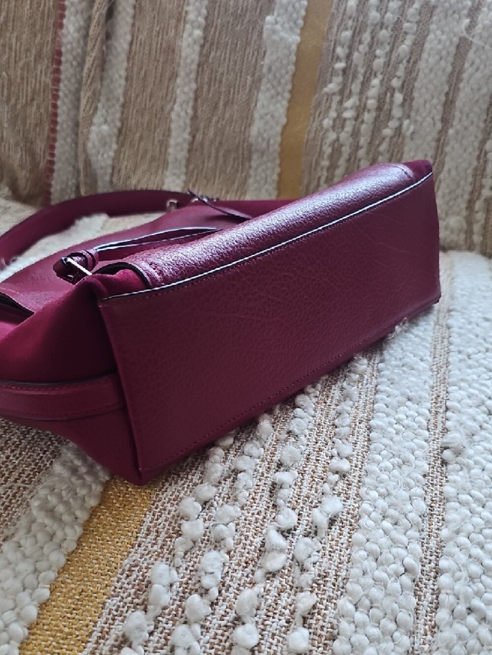 COACH Marlon Hobo In Dark Berry - Picture 7 of 11
